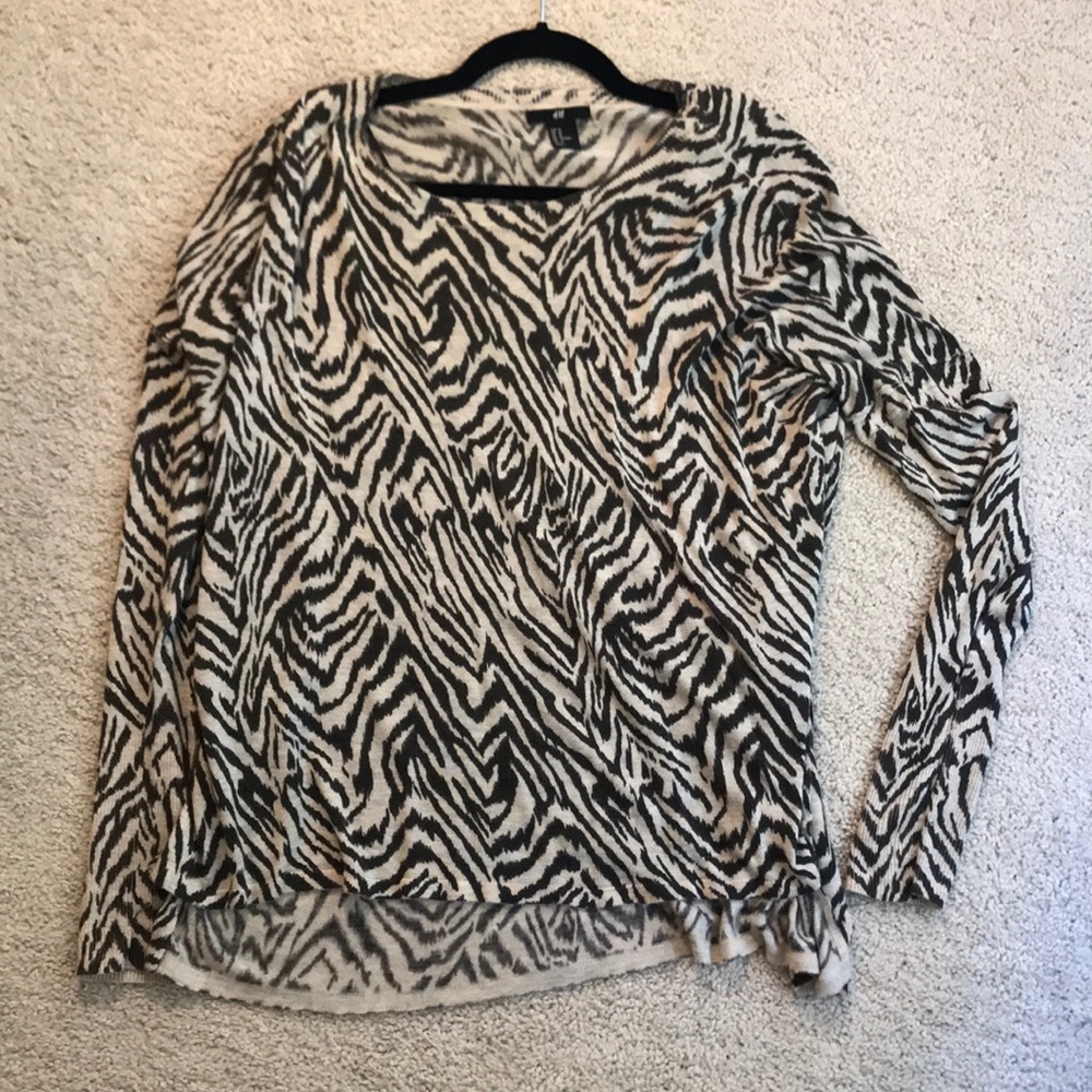 Animal print pico top